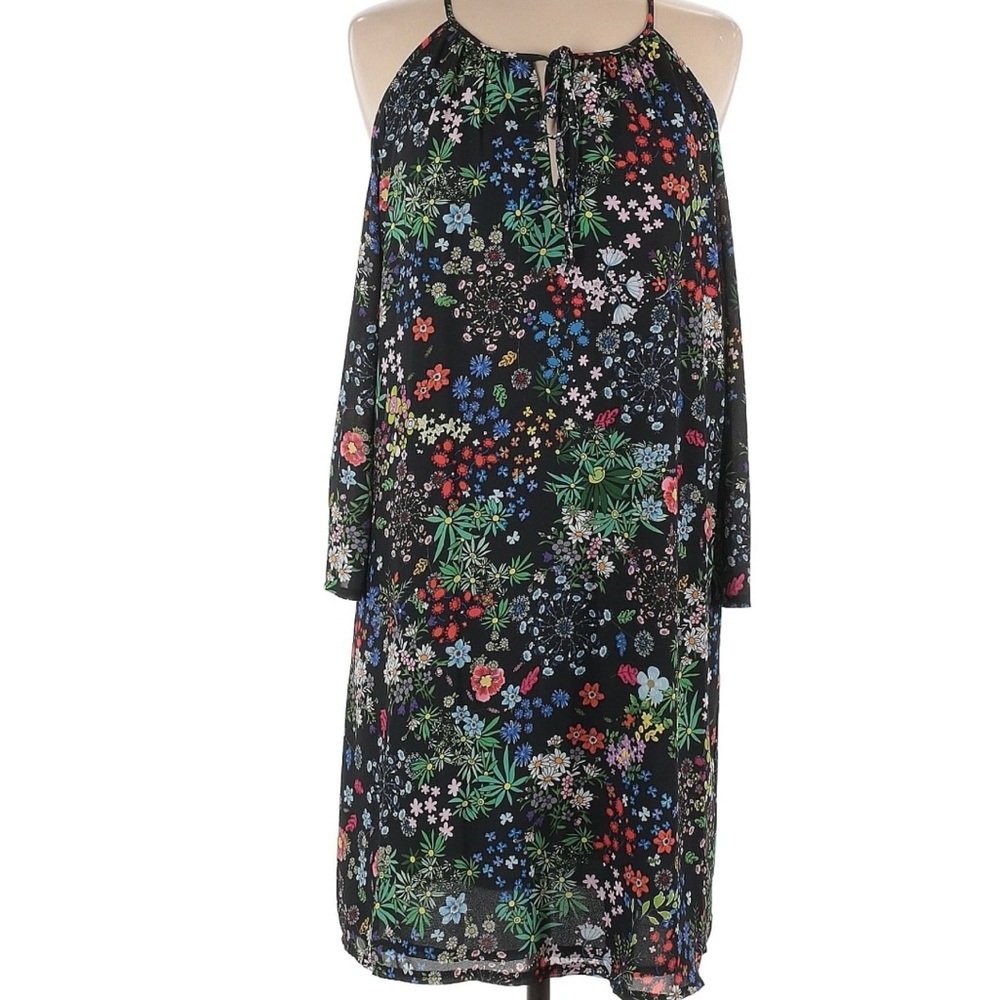 Alexia Admor Black Floral Mini Dress